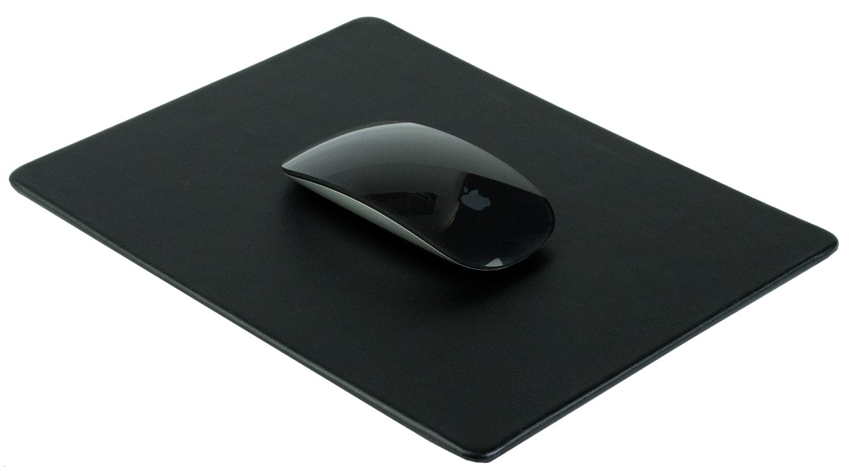 Mousepad PREMIUM LEDER BOXCALF schwarz (glatt)