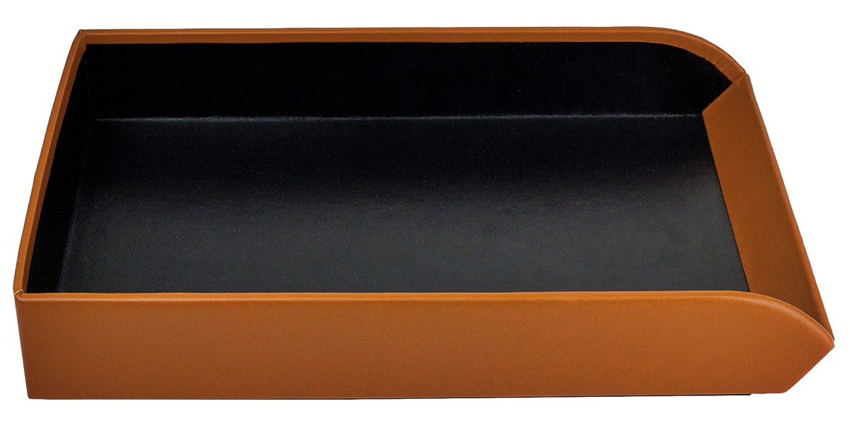 Briefablagekasten PREMIUM LEDER BOXCALF cuoiobraun (glatt)