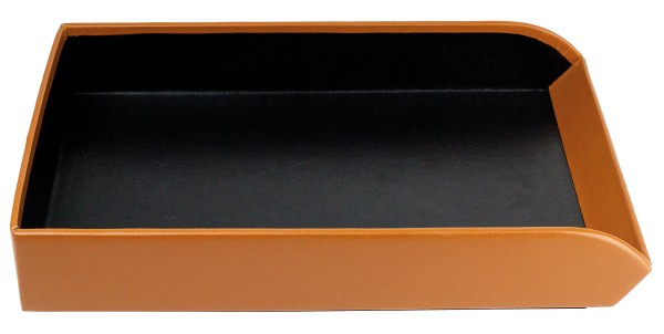 Briefablagekasten PREMIUM LEDER BOXCALF cuoiobraun (glatt)