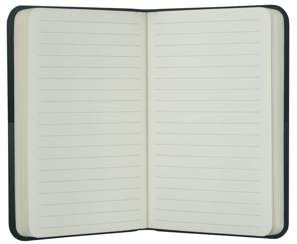 Notizbuch Pocket Format (gebunden) | Echtleder | BOXCALF schwarz