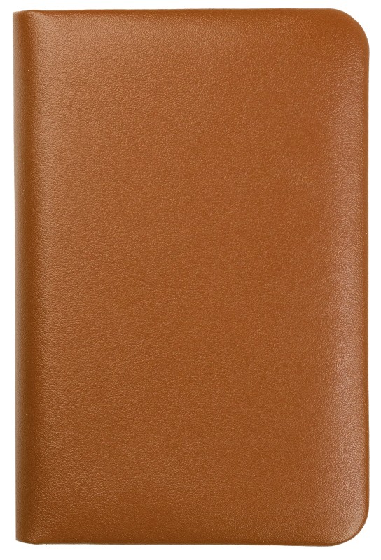 Notizbuch Pocket Format (gebunden) | Echtleder | BOXCALF hellbraun