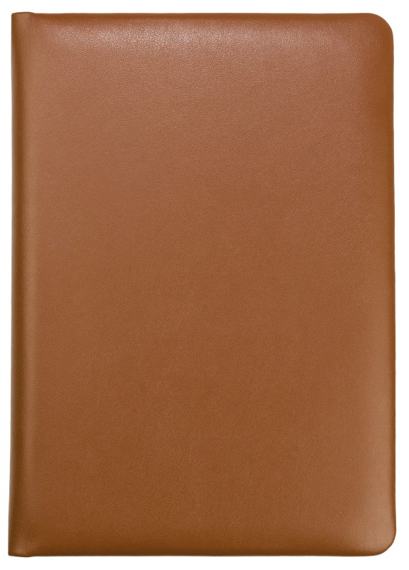 Adressbuch DIN A5 (gebunden) | Echtleder | BOXCALF hellbraun