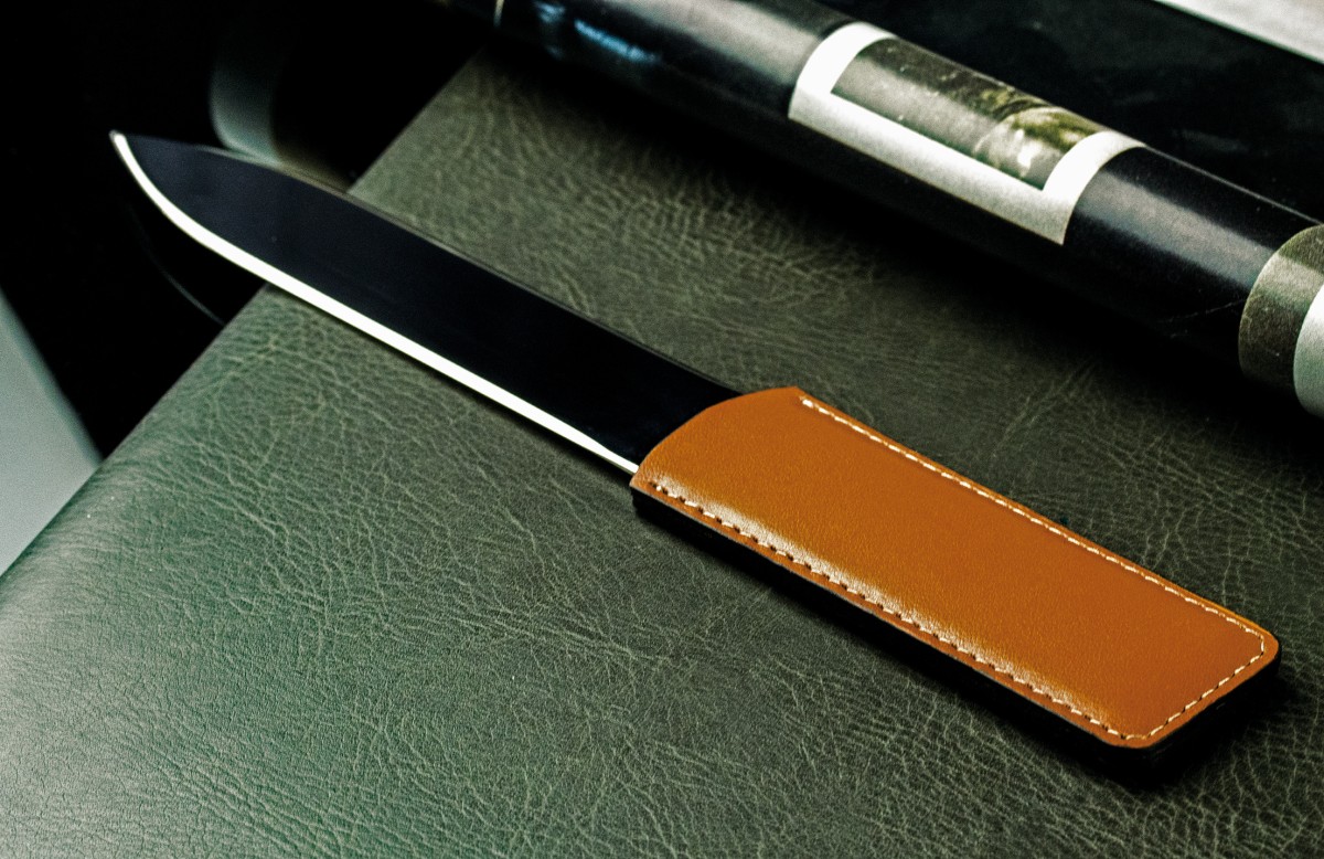 Brieföffner PREMIUM LEDER BOXCALF cuoiobraun (glatt)