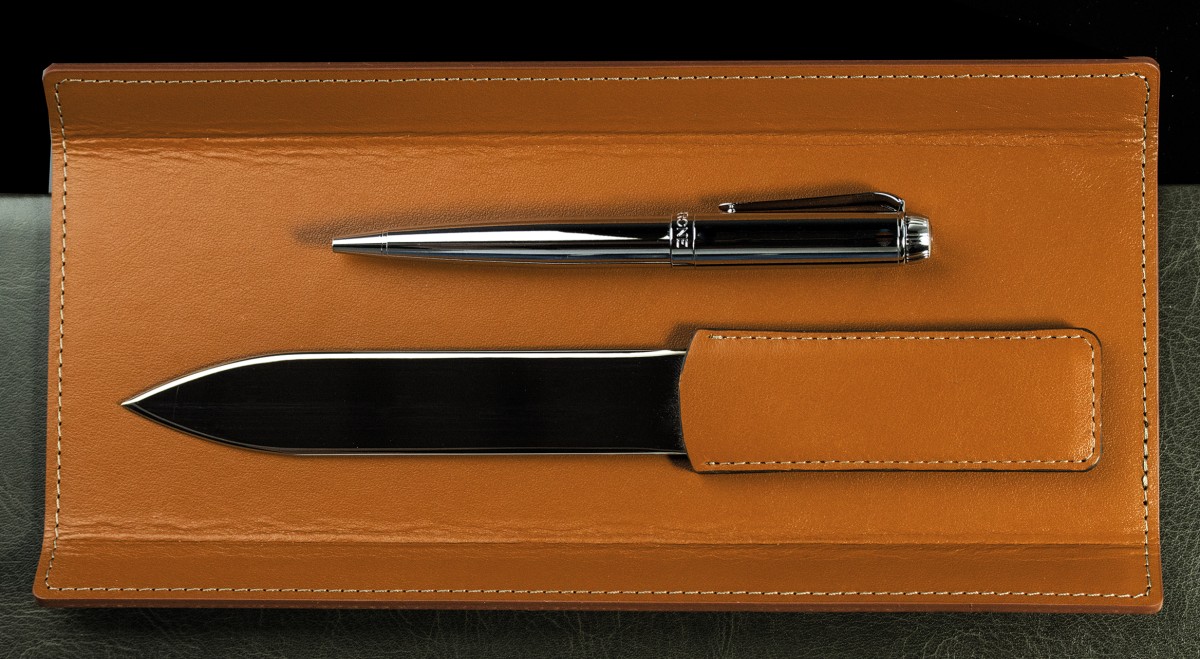 Brieföffner PREMIUM LEDER BOXCALF cuoiobraun (glatt)