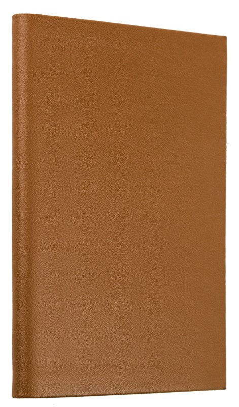 Adressbuch Pocket Format (gebunden) | Echtleder | BOXCALF hellbraun