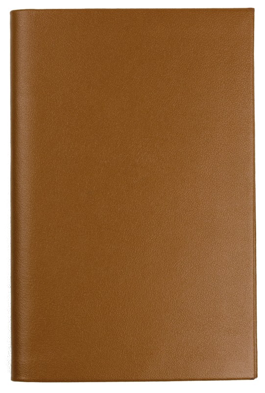 Adressbuch Pocket Format (gebunden) | Echtleder | BOXCALF hellbraun