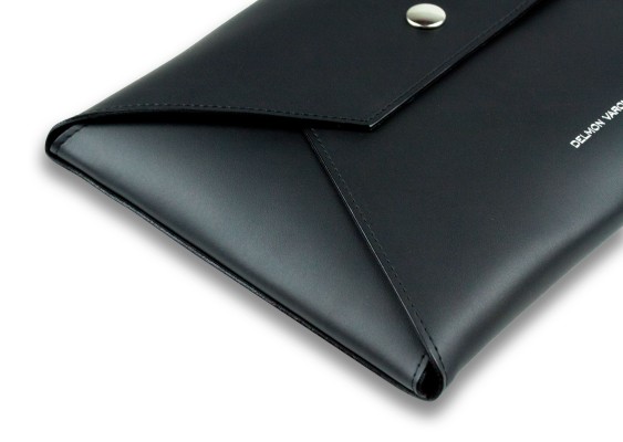 Zubehörtasche BIG für Macbook PREMIUM LEDER BOXCALF schwarz