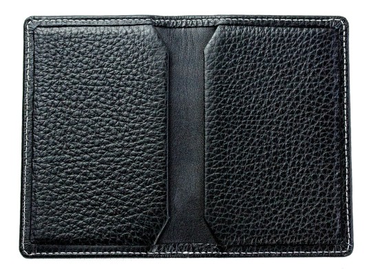 Visitenkartenetui PREMIUM LEDER SOFT GRAIN schwarz (genarbt)
