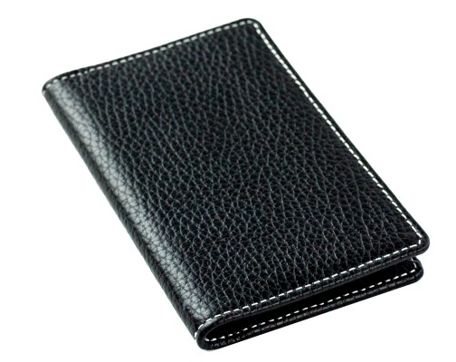 Visitenkartenetui PREMIUM LEDER SOFT GRAIN schwarz (genarbt)