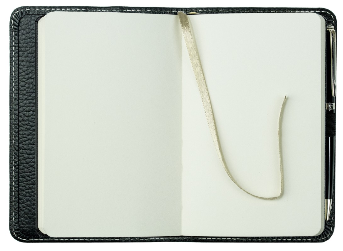 Notizbuch Pocket Format | Echtleder | SOFTGRAIN schwarz