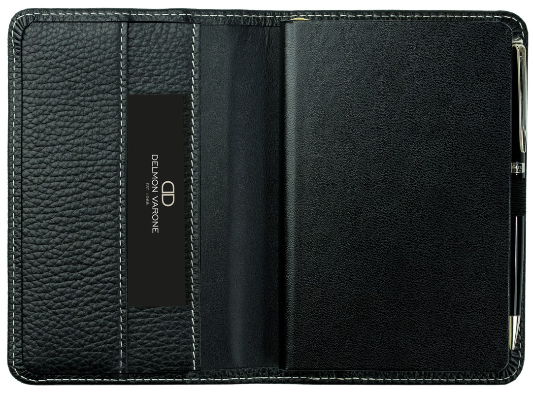 Notizbuch Pocket Format | Echtleder | SOFTGRAIN schwarz