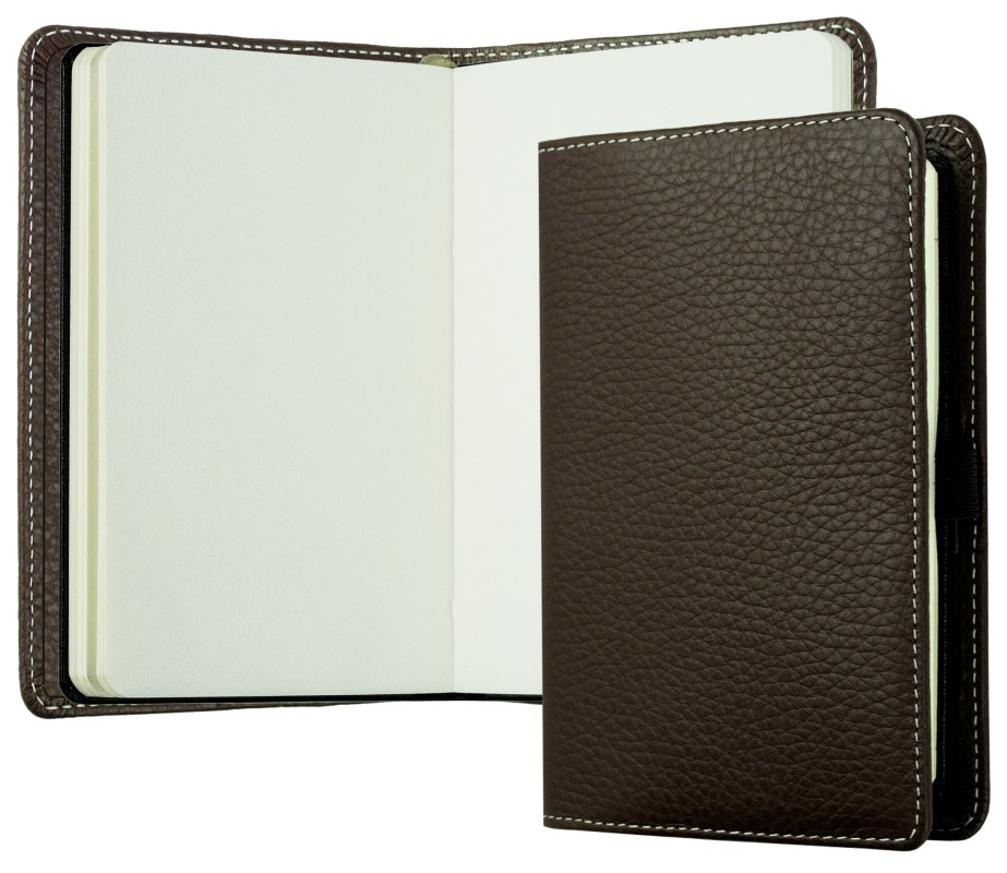 Notizbuch Pocket Format | Echtleder | SOFTGRAIN dunkelbraun