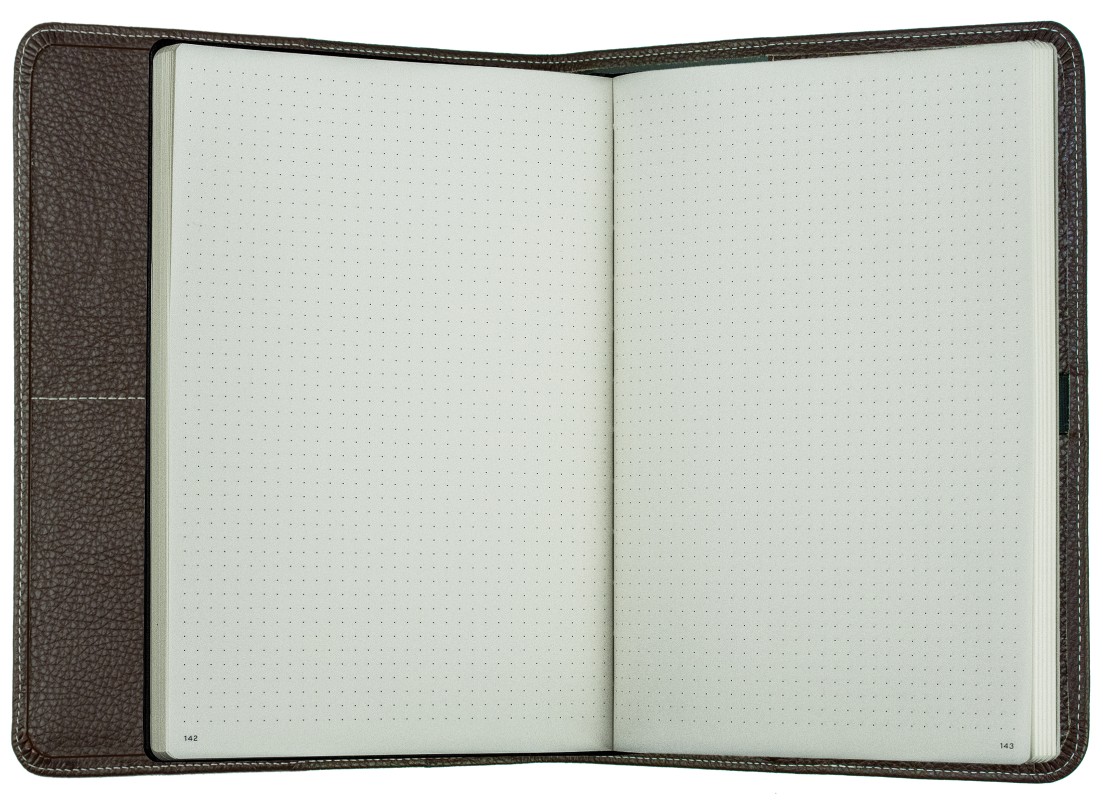 Notizbuch DIN B5+ | Echtleder | SOFTGRAIN dunkelbraun