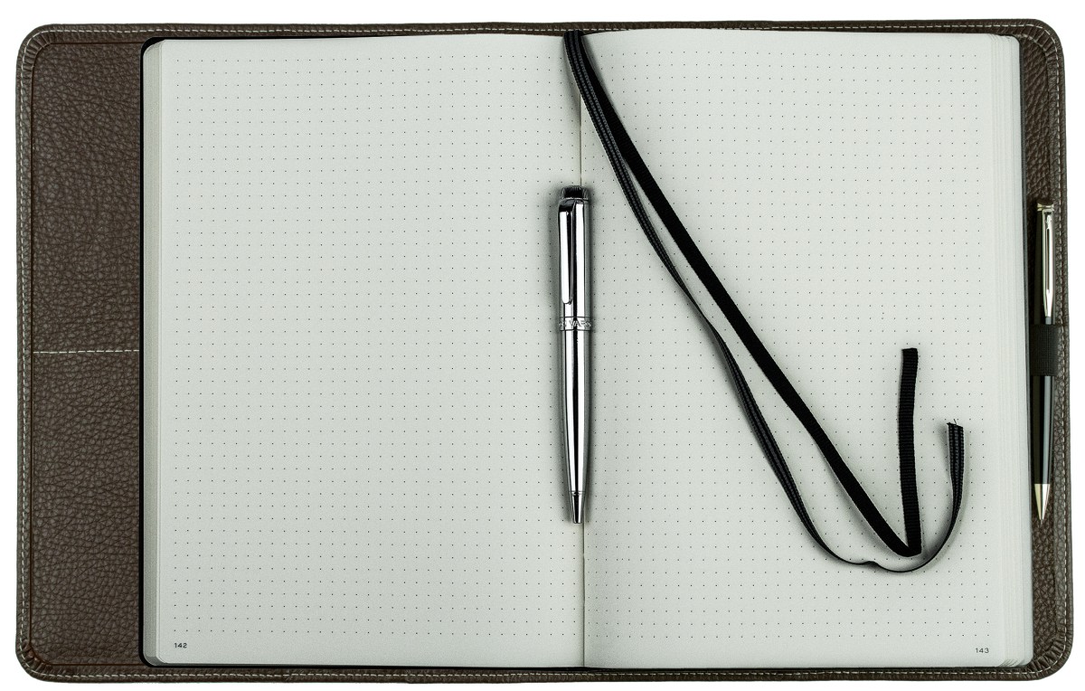 Notizbuch DIN B5+ | Echtleder | SOFTGRAIN dunkelbraun