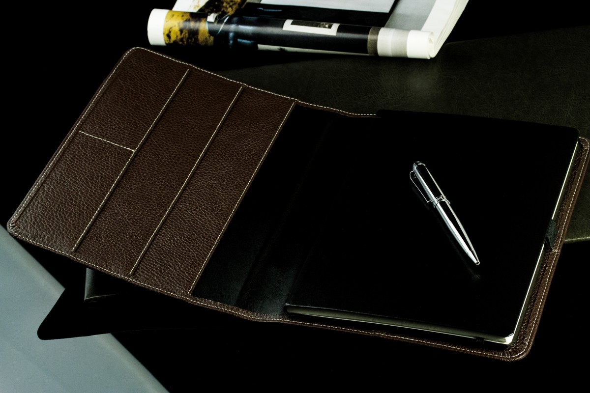 Notizbuch DIN B5+ | Echtleder | SOFTGRAIN dunkelbraun