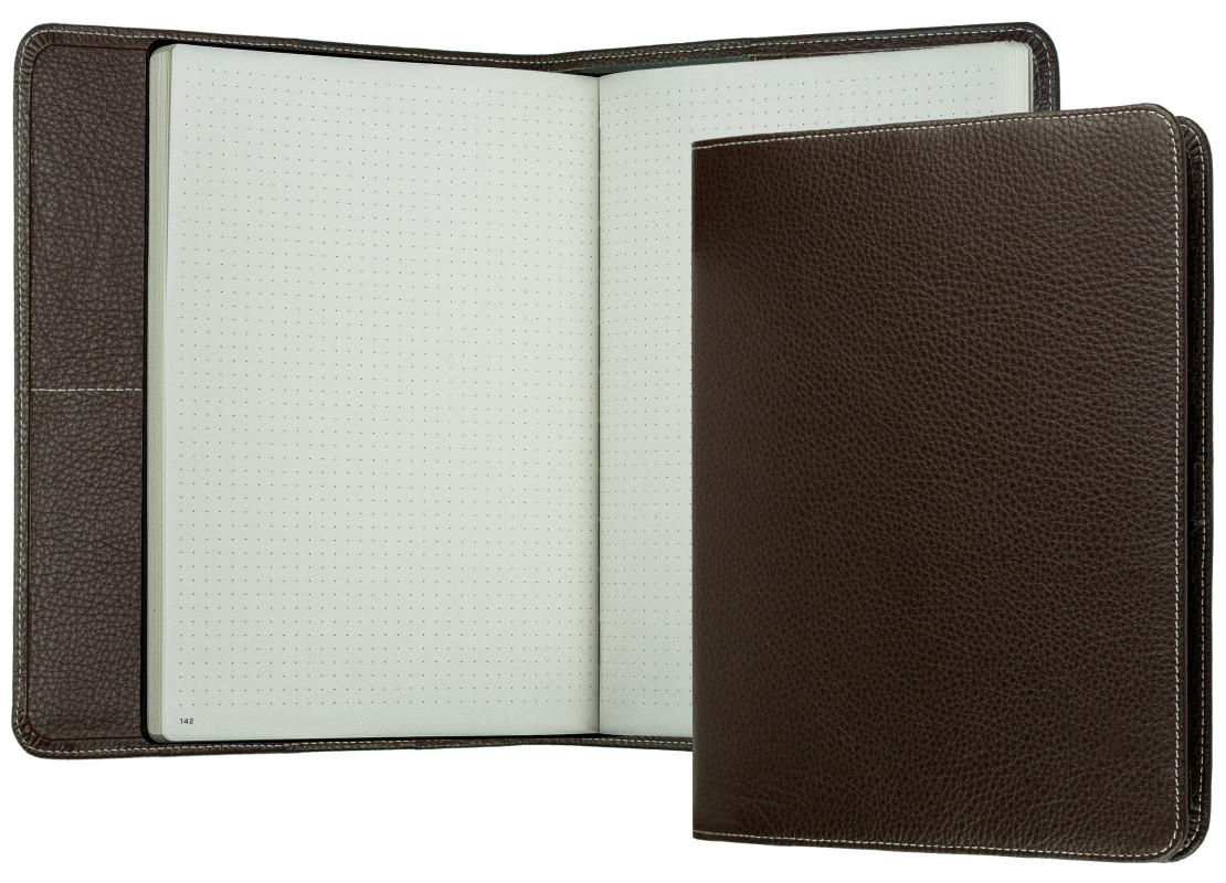 Notizbuch DIN B5+ | Echtleder | SOFTGRAIN dunkelbraun
