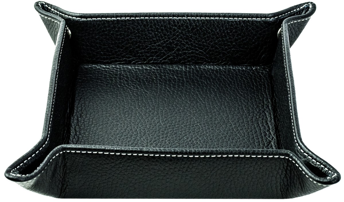 Taschenleerer PREMIUM LEDER SOFT GRAIN schwarz (genarbt)