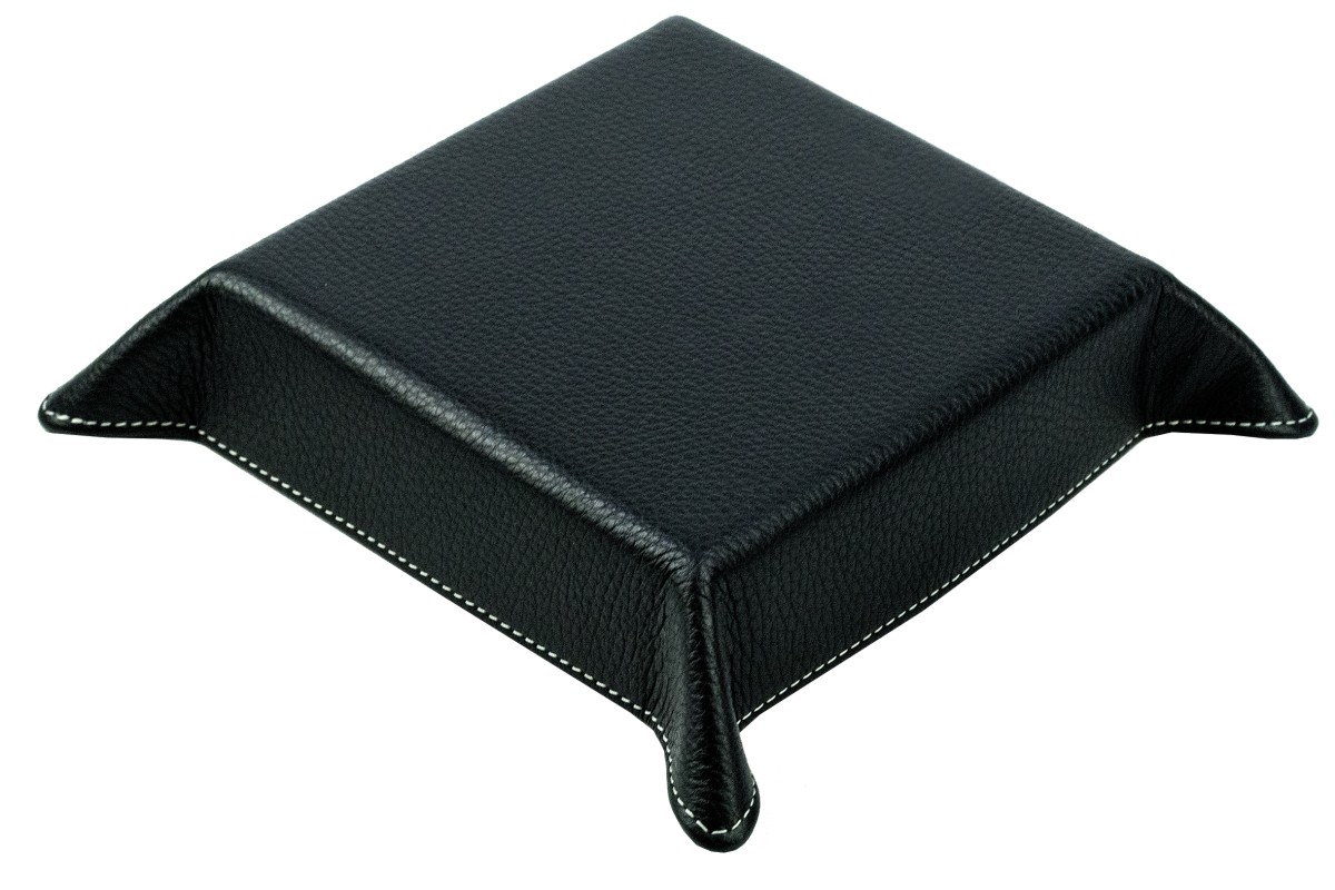Taschenleerer PREMIUM LEDER SOFT GRAIN schwarz (genarbt)