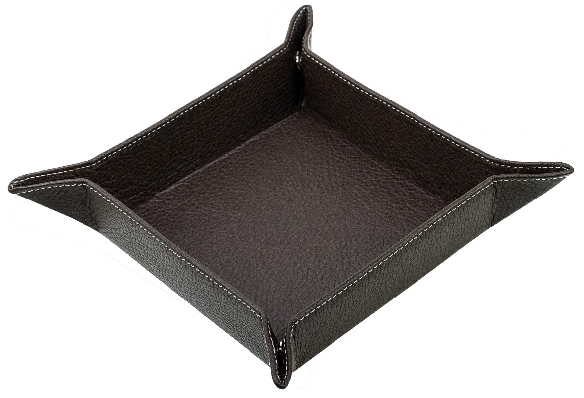 Taschenleerer PREMIUM LEDER SOFT GRAIN dunkelbraun (genarbt)
