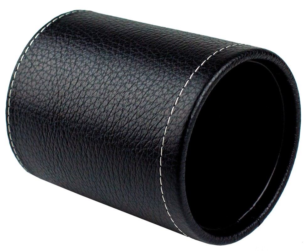 Stifteköcher PREMIUM LEDER SOFT GRAIN schwarz (genarbt)