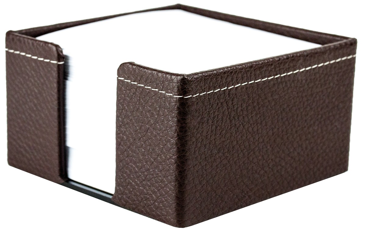 Zettelkasten PREMIUM LEDER SOFT GRAIN dunkelbraun (genarbt)