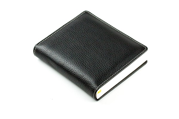 3 Jahreskalender (vergleichend) PREMIUM LEDER SOFT GRAIN schwarz (genarbt)