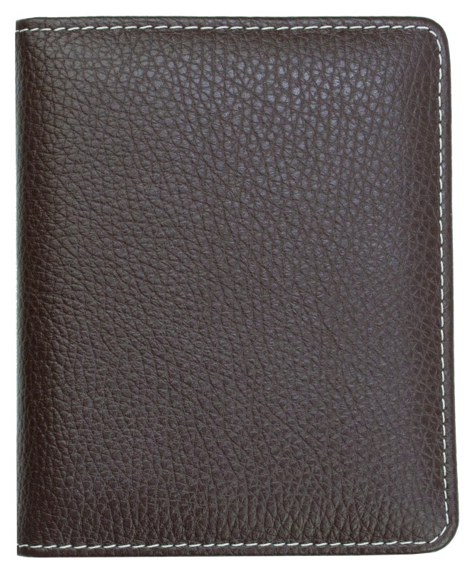 3 Jahreskalender (vergleichend) PREMIUM LEDER SOFT GRAIN dunkelbraun (genarbt)