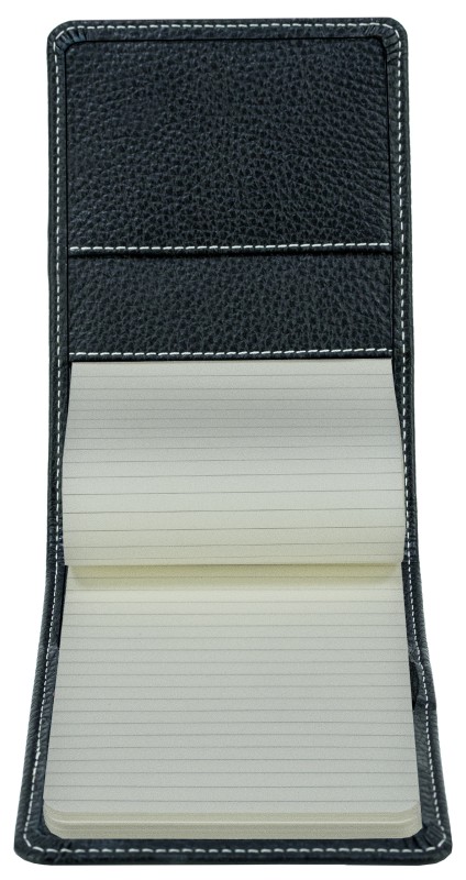 Notizblock Pocket Format | Echtleder | SOFTGRAIN schwarz