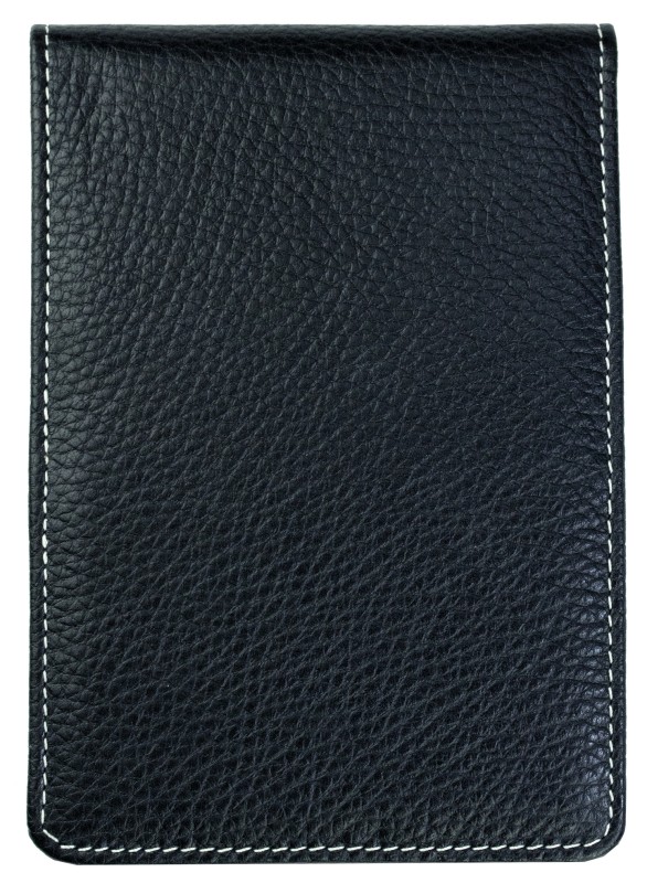 Notizblock Pocket Format | Echtleder | SOFTGRAIN schwarz