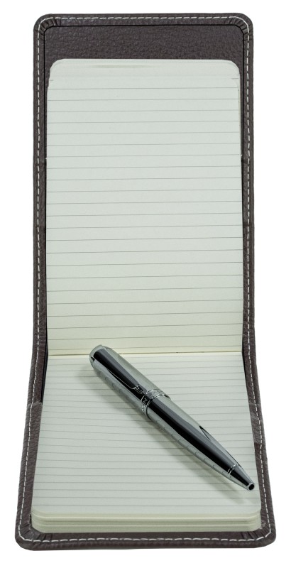 Notizblock Pocket Format | Echtleder | SOFTGRAIN dunkelbraun