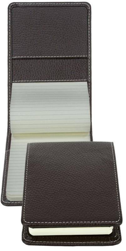Notizblock Pocket Format | Echtleder | SOFTGRAIN dunkelbraun