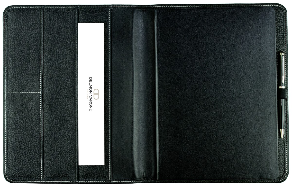 Notizbuch DIN B5+ | Echtleder | SOFTGRAIN schwarz