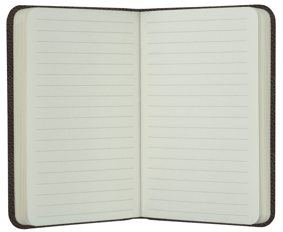 Notizbuch Pocket Format (gebunden) | Echtleder | SOFTGRAIN dunkelbraun