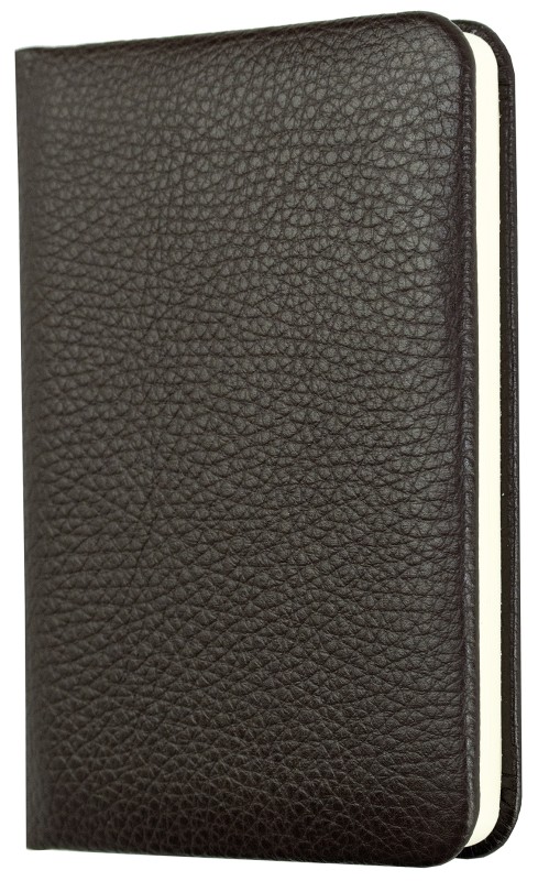 Notizbuch Pocket Format (gebunden) | Echtleder | SOFTGRAIN dunkelbraun