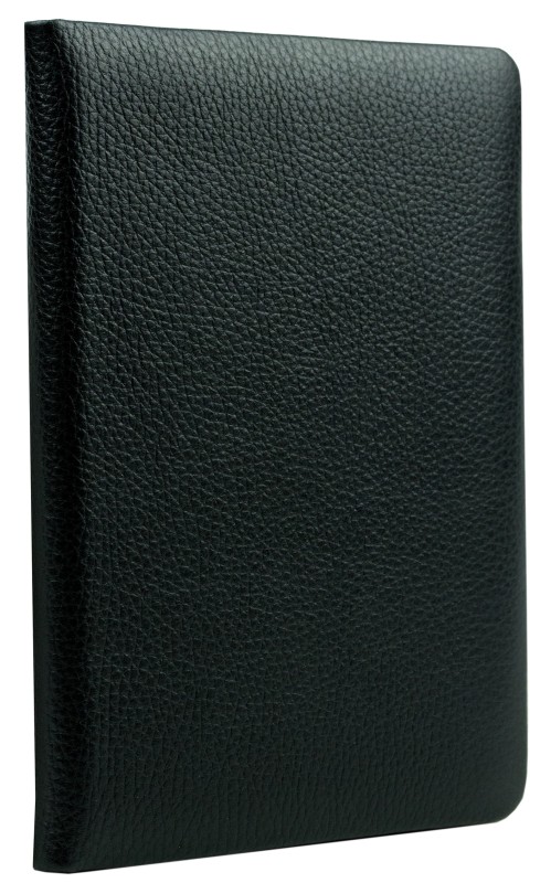 Adressbuch DIN A5 (gebunden) | Echtleder | SOFTGRAIN schwarz