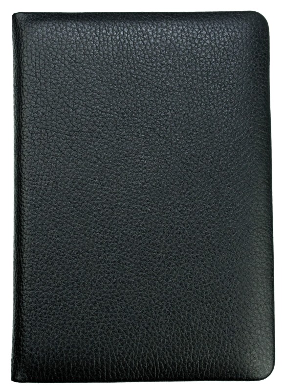 Adressbuch DIN A5 (gebunden) | Echtleder | SOFTGRAIN schwarz
