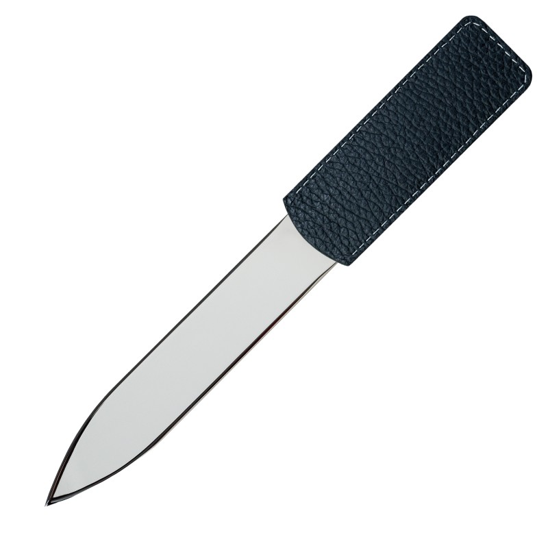 Brieföffner PREMIUM LEDER SOFTGRAIN schwarz (genarbt)