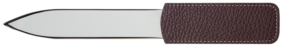 Brieföffner PREMIUM LEDER SOFTGRAIN dunkelbraun (genarbt)
