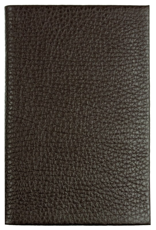 Adressbuch Pocket Format (gebunden) | Echtleder | SOFTGRAIN dunkelbraun