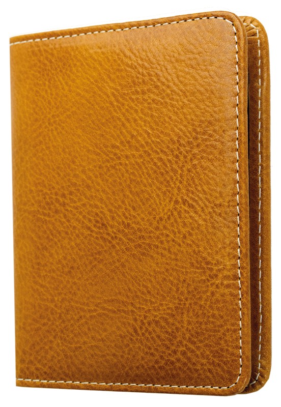 Notizblock DIN A7 | Echtleder | VINTAGE hellbraun