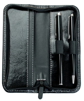 RV-Schreibgeräteetui PREMIUM LEDER VINTAGE Anilin schwarz