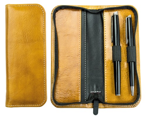 RV-Schreibgeräteetui PREMIUM LEDER VINTAGE Anilin cuoiobraun