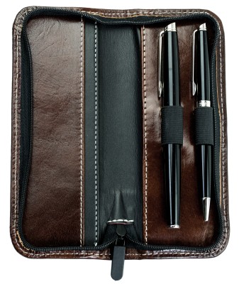 RV-Schreibgeräteetui PREMIUM LEDER VINTAGE Anilin marronebraun