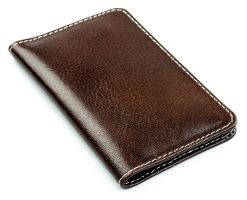Visitenkartenetui PREMIUM LEDER VINTAGE Anilin marronebraun