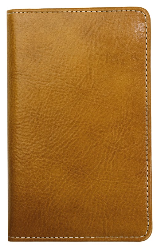 Pocket Kalenderbuch DIN A6 2027 PREMIUM LEDER VINTAGE Anilin cuoiobraun