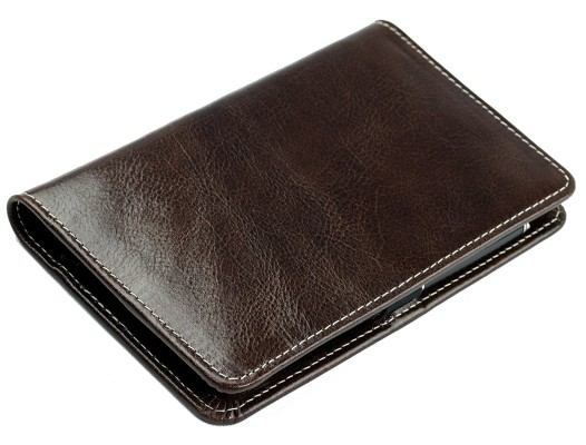 Pocket Kalenderbuch DIN A6 2026 PREMIUM LEDER VINTAGE Anilin marronebraun