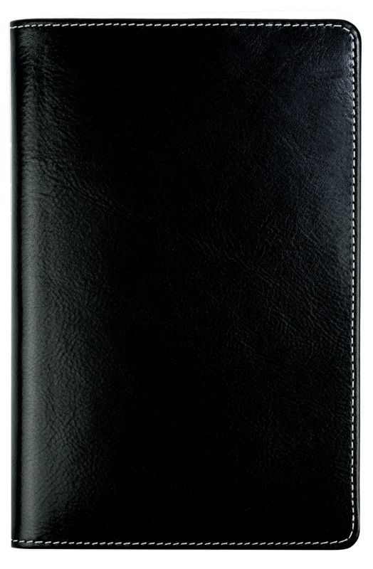 Notizbuch DIN A5 schmal | Echtleder | VINTAGE schwarz