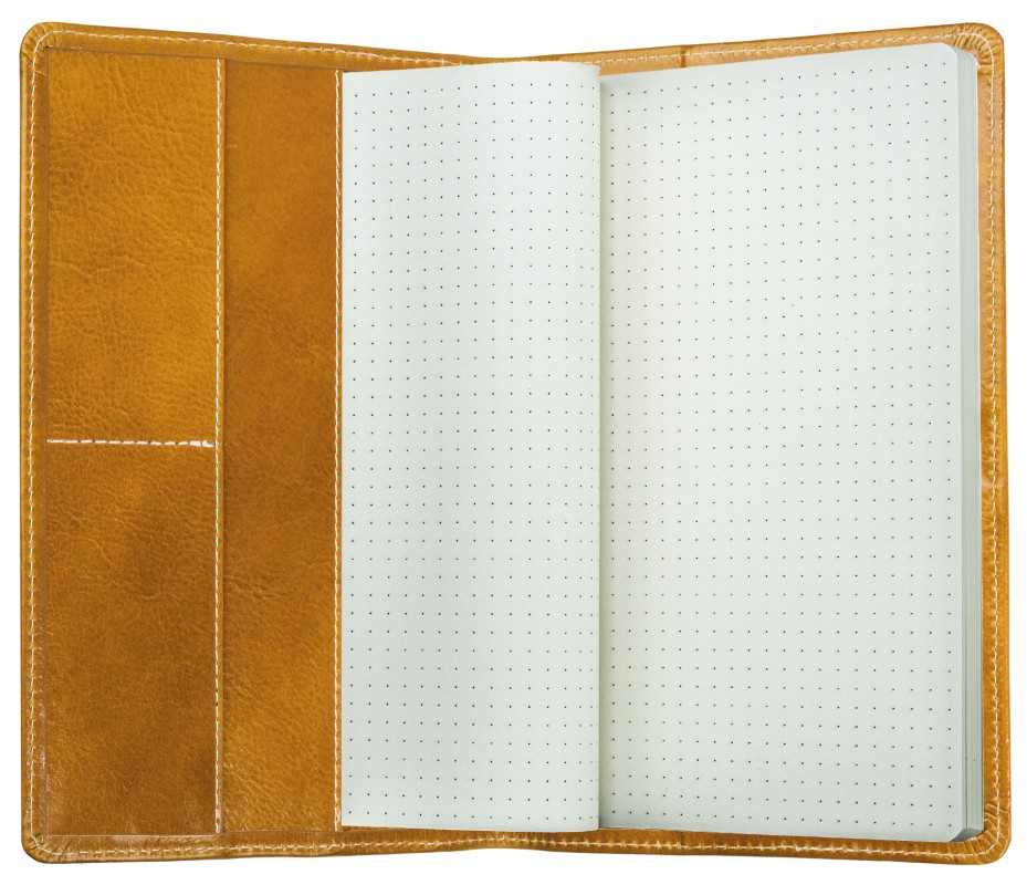 Notizbuch DIN A5 schmal | Echtleder | VINTAGE hellbraun