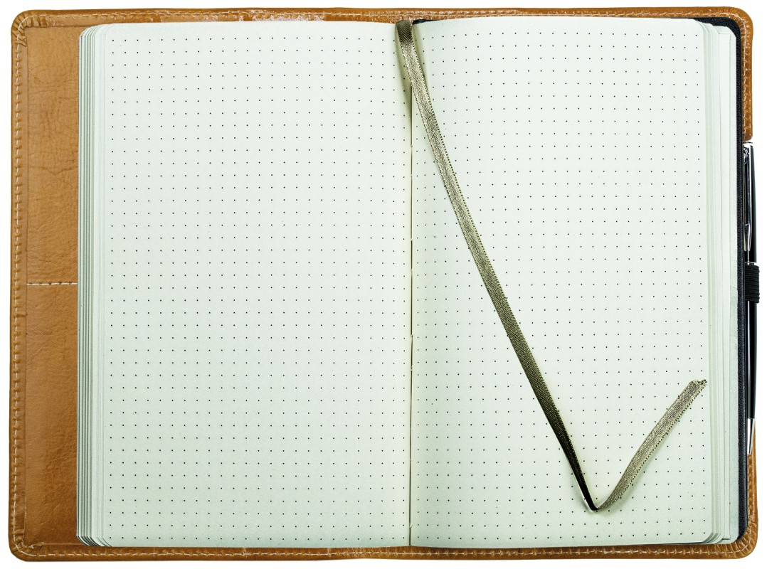 Notizbuch DIN A5 schmal | Echtleder | VINTAGE hellbraun