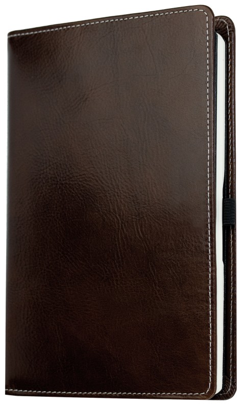 Notizbuch DIN A5 schmal | Echtleder | VINTAGE dunkelbraun